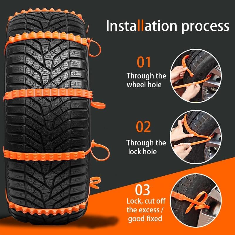 🔥Sale 50%🔥Car Wheel Anti-skid Anti-slip Snow Rain Chain Tire Tyre Cable Belt