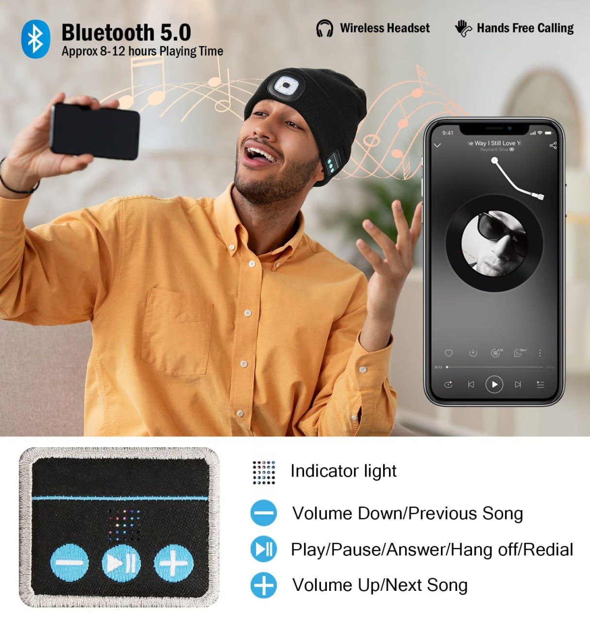 ❤️‍🔥Hot Sale 49%💯OFF3-in-1 Function Bluetooth Beanie